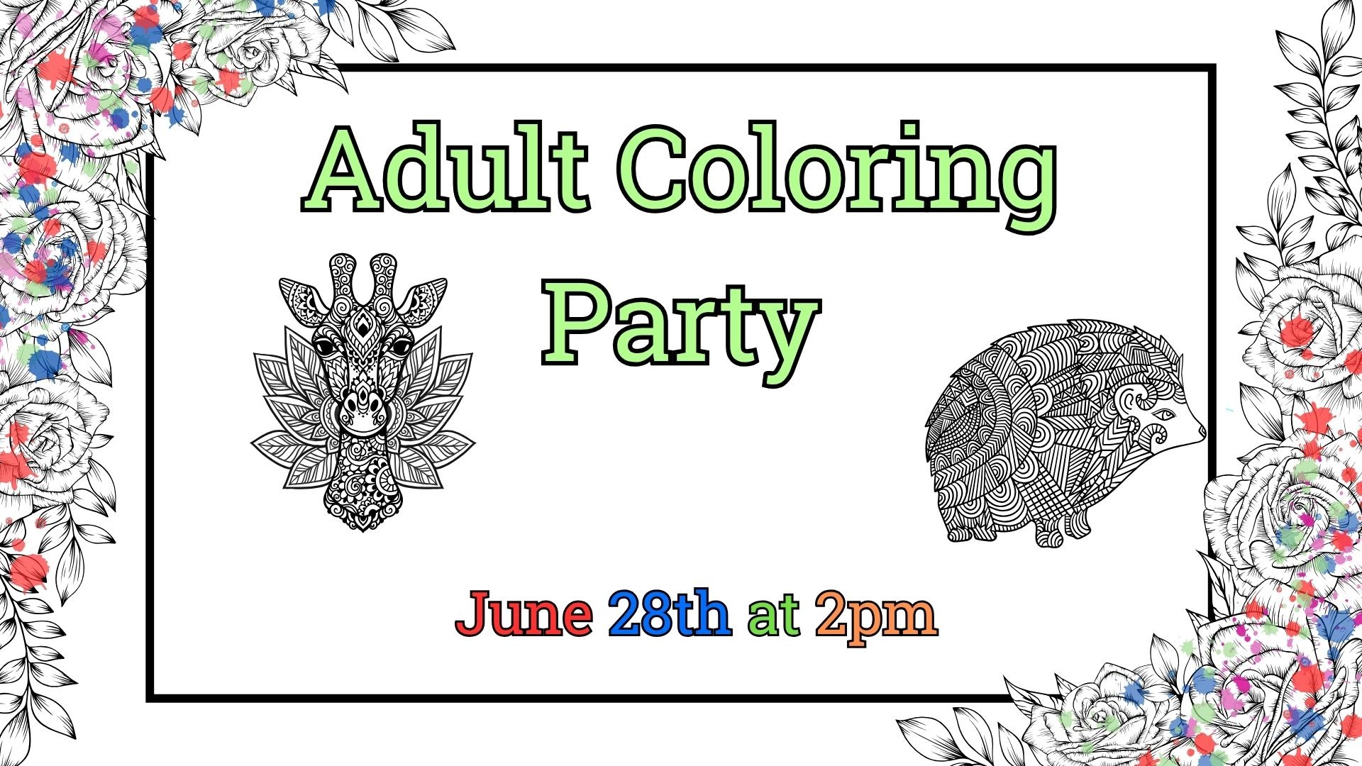 Adult Coloring Party