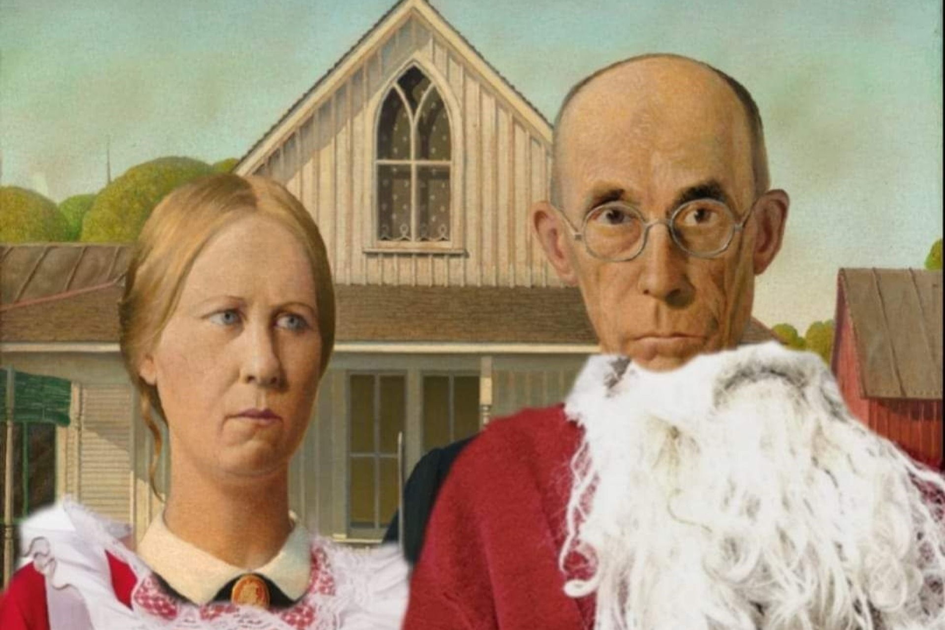 American Gothic Gingerbread "House" Party