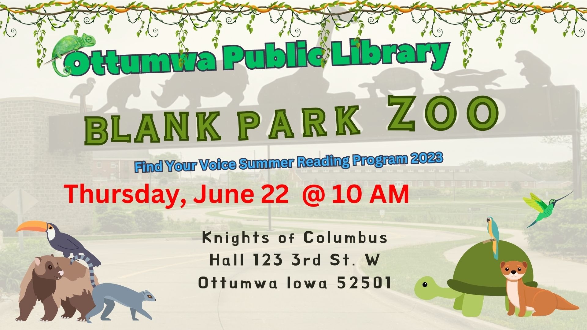 Blank Park Zoo - Ottumwa Public Library 