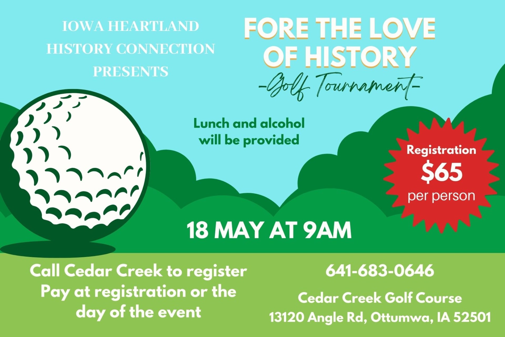 Fore the Love of History Golf Tournament Fundraiser
