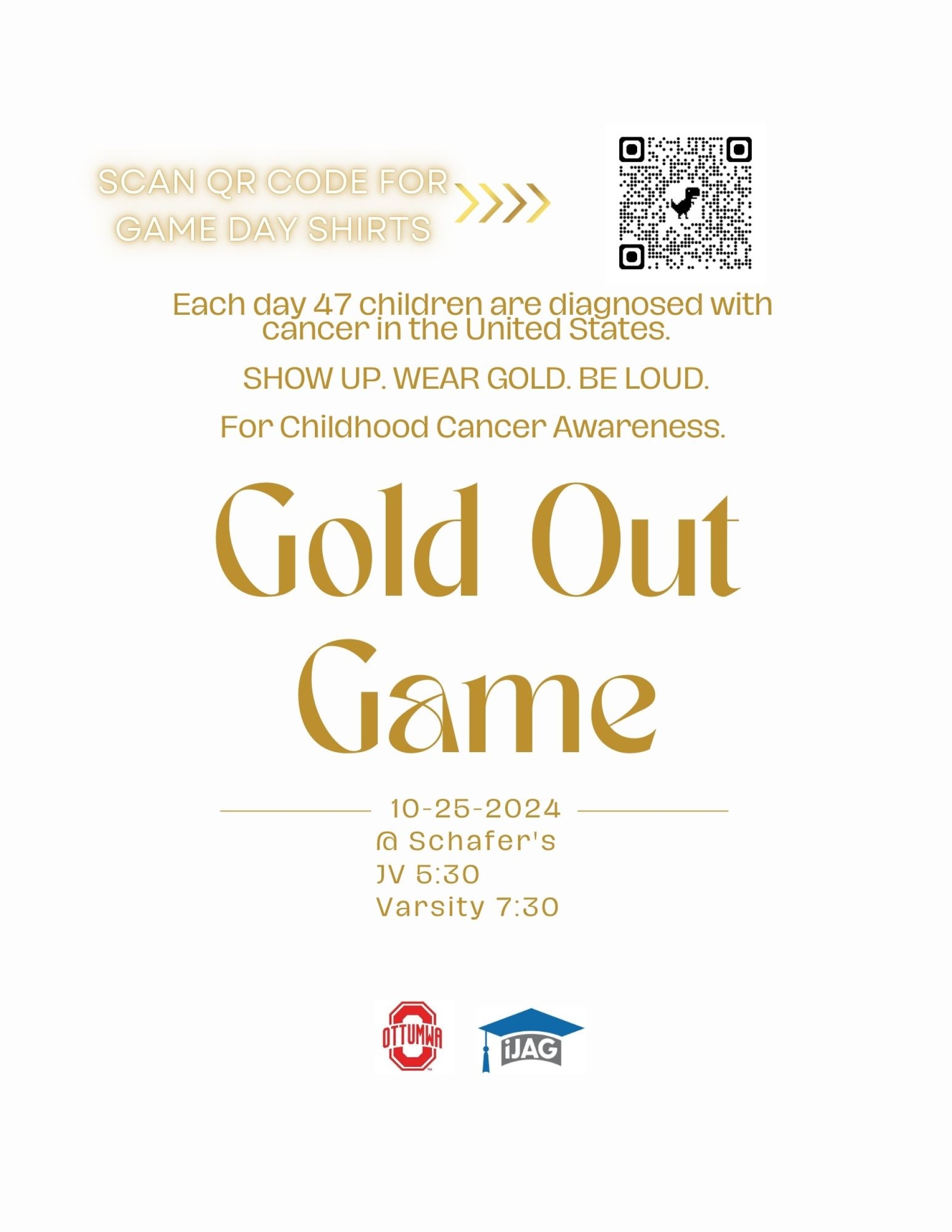 Gold Out Football- Awareness of Childhood Cancer