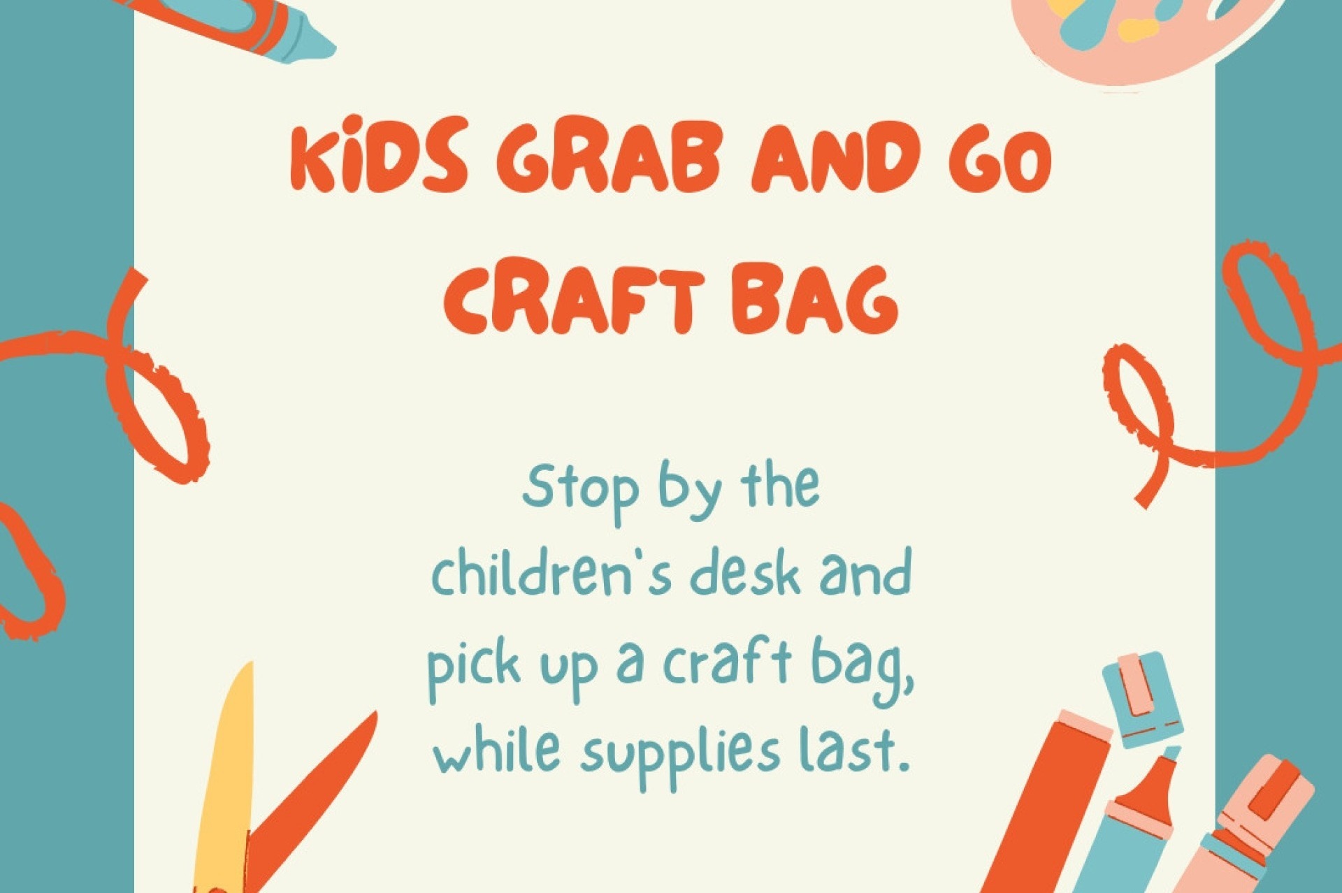 Kids Grab and Go Craft Bag