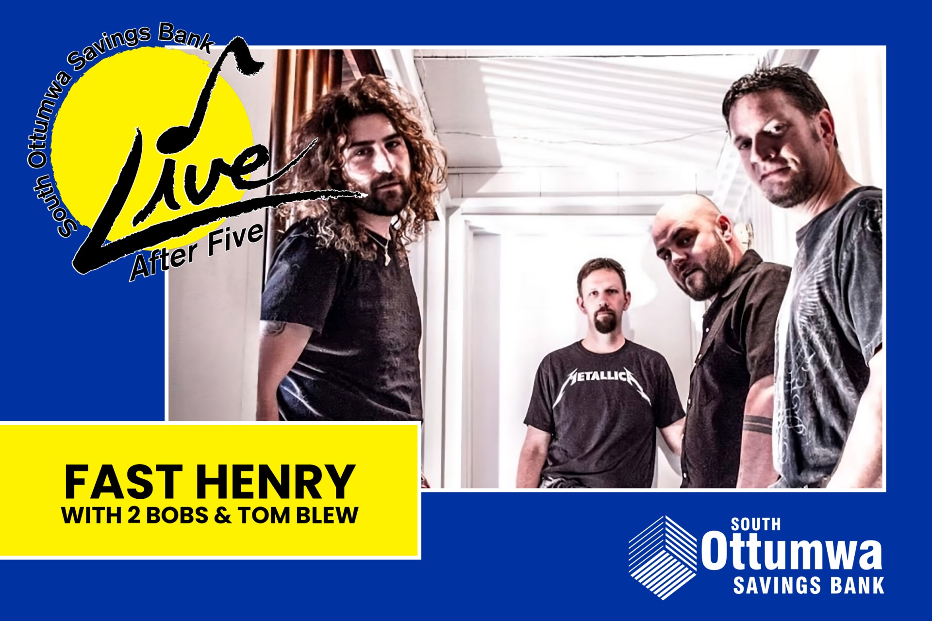 Live After Five with Fast Henry, 2Bobs & Tom Blew