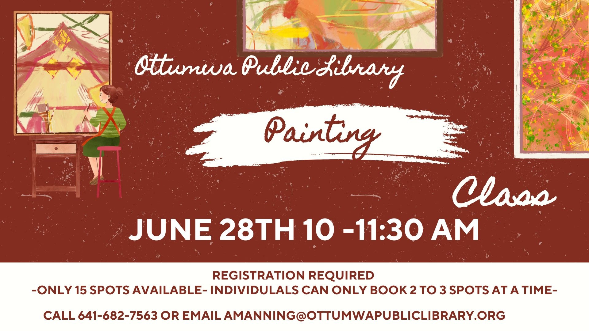 Painting Class: Ottumwa Public Library
