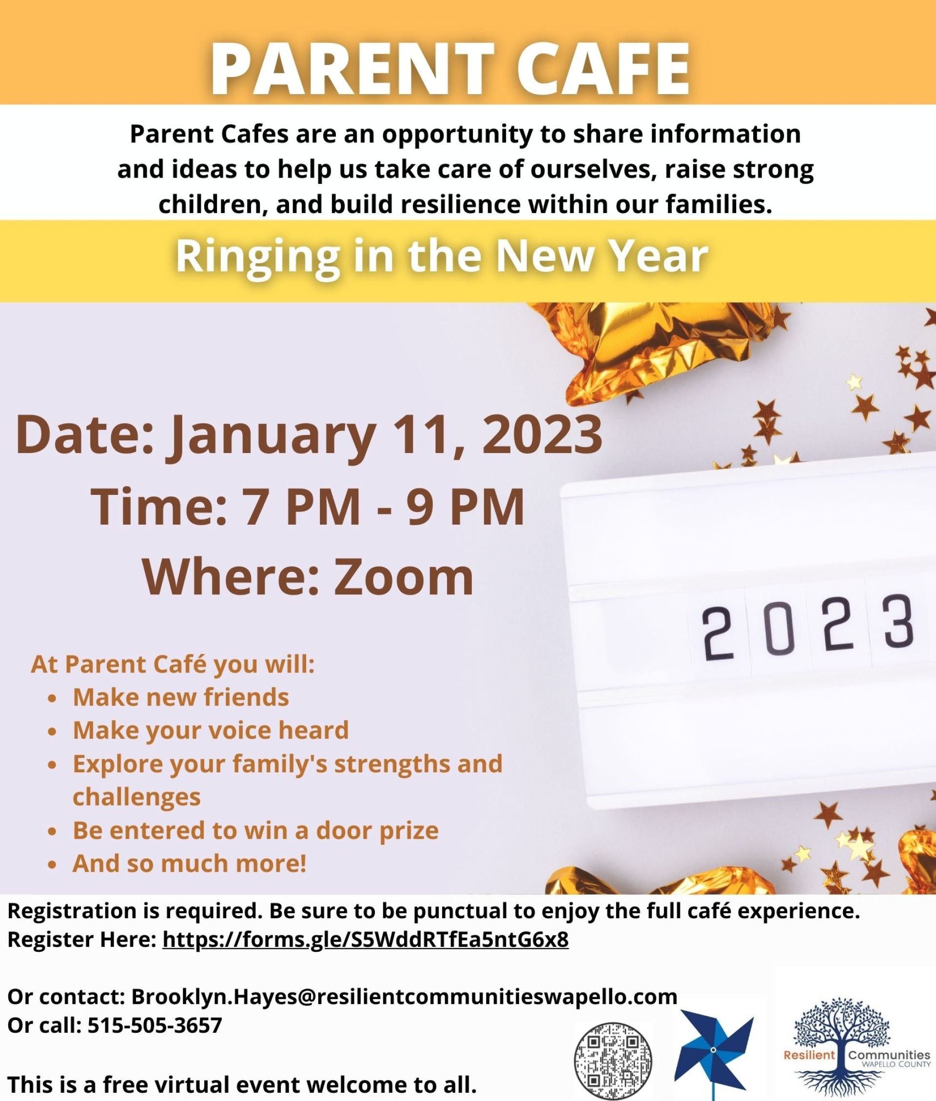 Parent Café: Ringing in the New Year