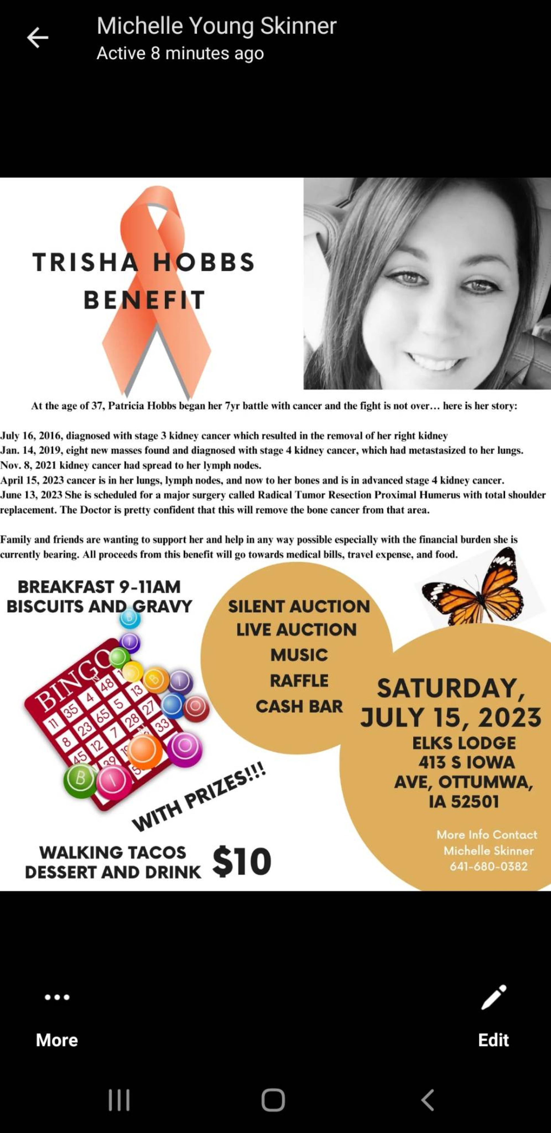 Trisha Hobbs Cancer Benefit