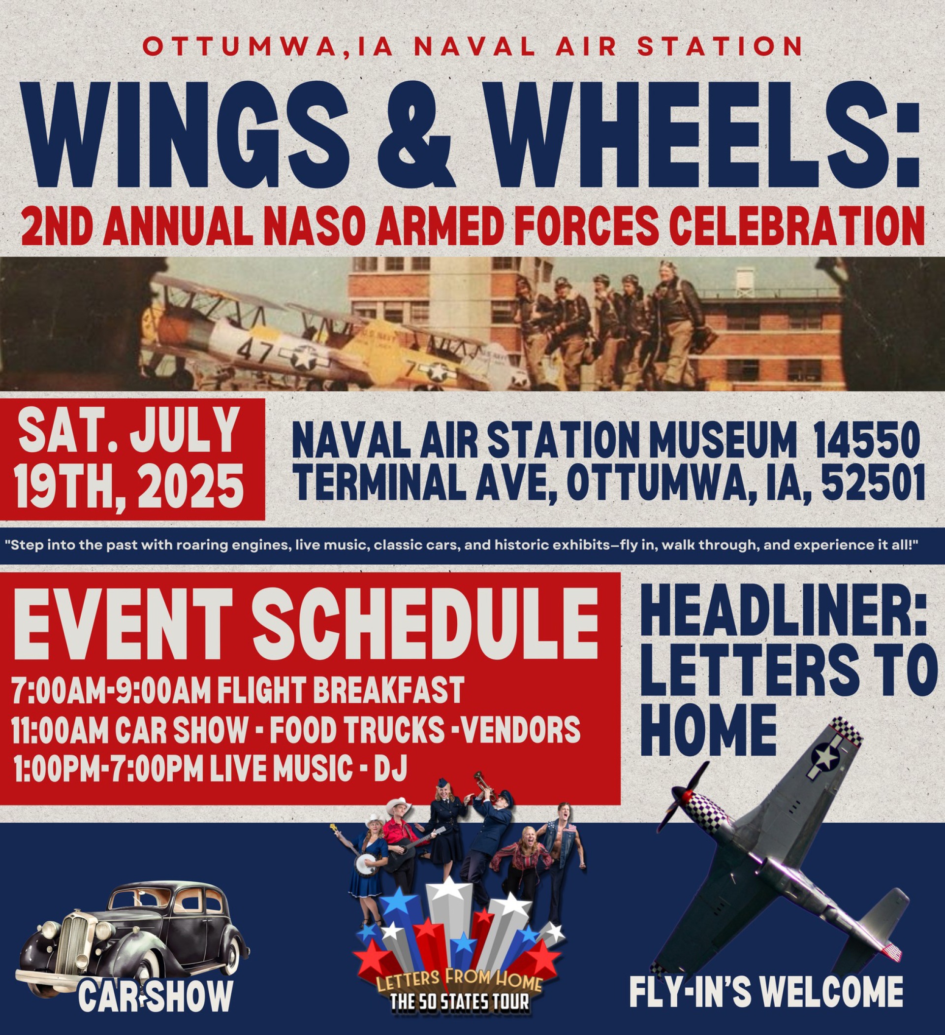 Wings & Wheels: 2nd Annual NASO Armed Forces Celebration